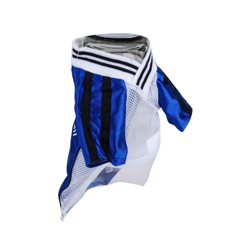 Dogi - T-shirt pour chien Football - Taille S - Bleu - Vêtement pour chien