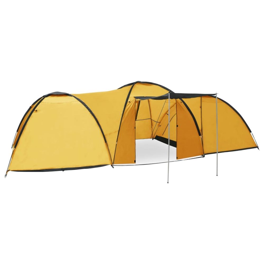 Vidaxl - vidaXL Tente igloo de camping 650x240x190 cm 8 personnes Jaune - Pergolas et Tonnelles