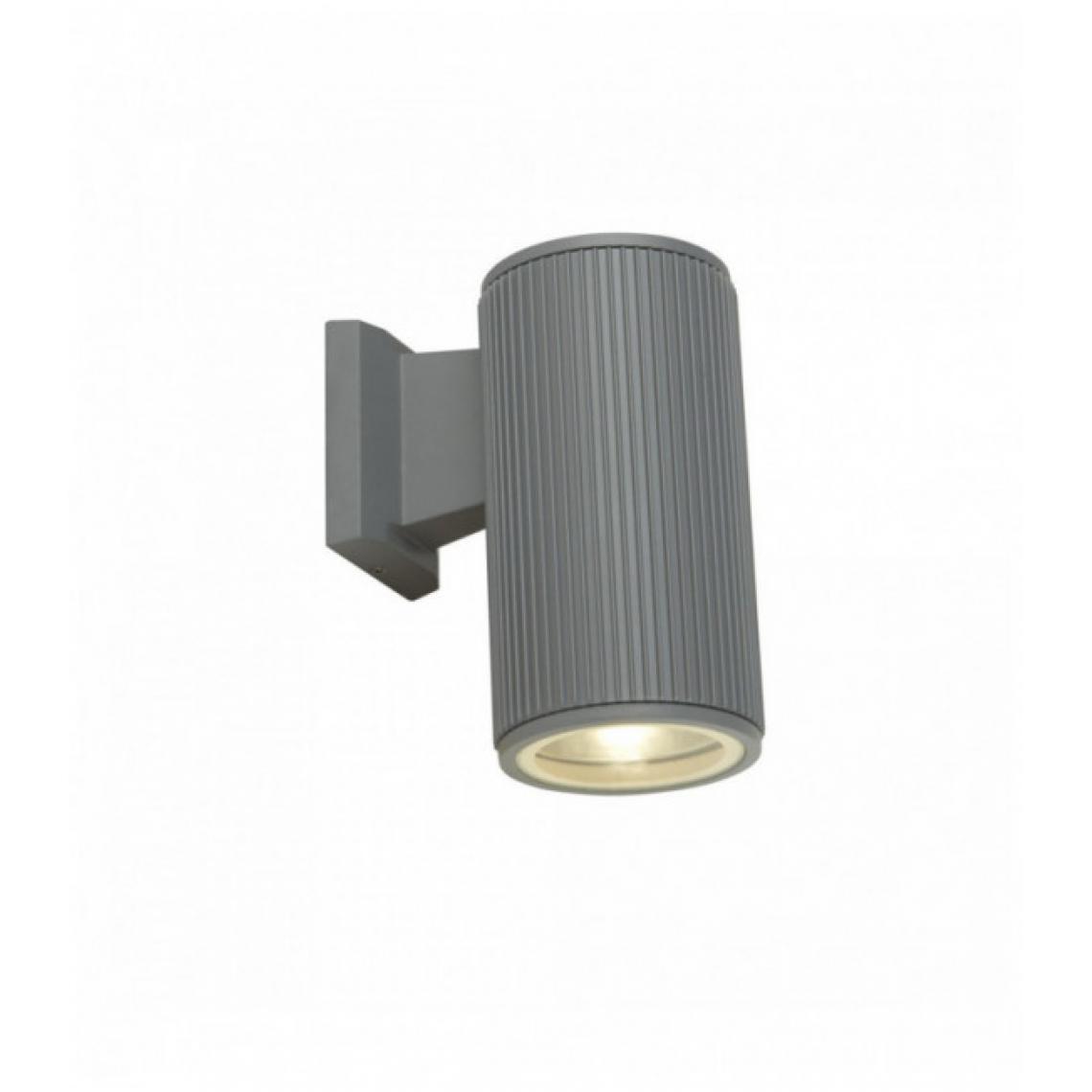 Searchlight - Applique extérieur 1 ampoule transparent - gris avec diffuseur en verre transparent - Applique, hublot