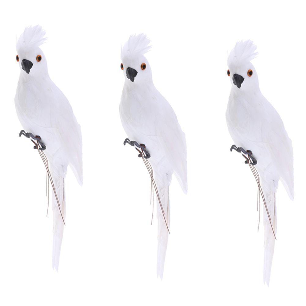 marque generique - Ornement de perroquet artificiel blanc - Petite déco d'exterieur