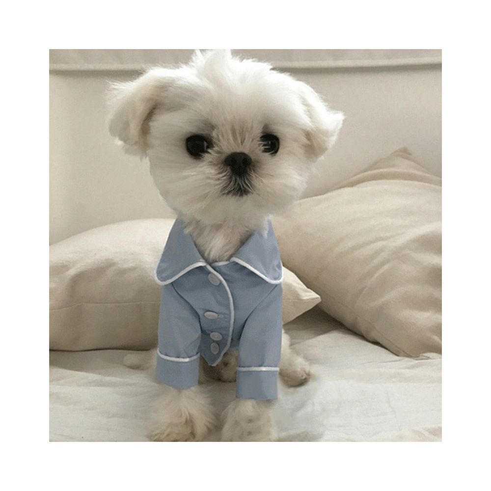 Wewoo - Vêtements pour chiens pyjamas animaux de compagnie Simulation en soietaille L bleu - Vêtement pour chien