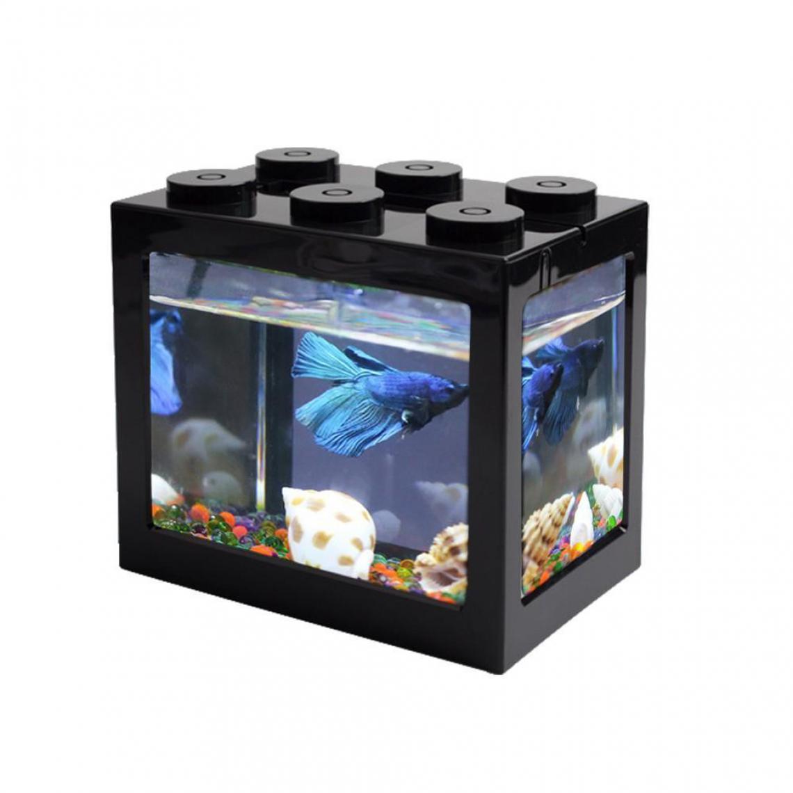 Justgreenbox - USB Mini Fish Tank Desktop LED Fish Tank - Accessoires aquarium