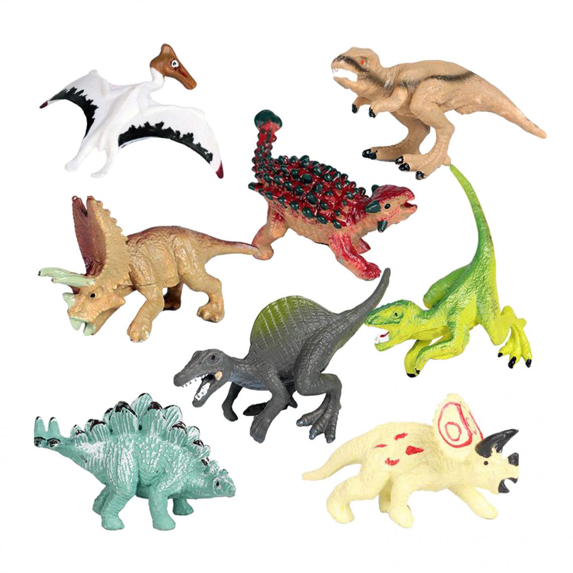 marque generique - Mini Dinosaure Jouets pour Garçons Filles 2-3 "dinosaures Modèle de Dinosaure Jouet En Plastique - Jouet pour chien