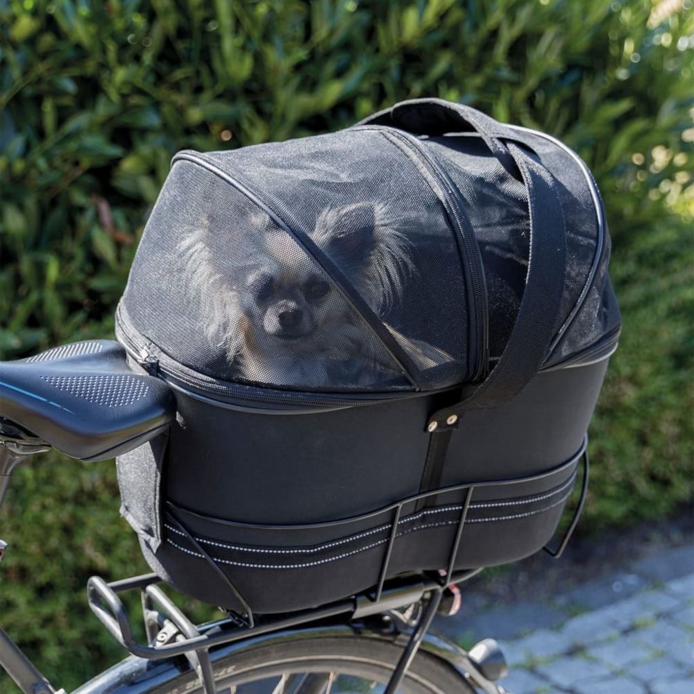 Trixie - TRIXIE Panier arrière de vélo pour animaux compagnie 29x42x48 cm Noir - Equipement de transport pour chat