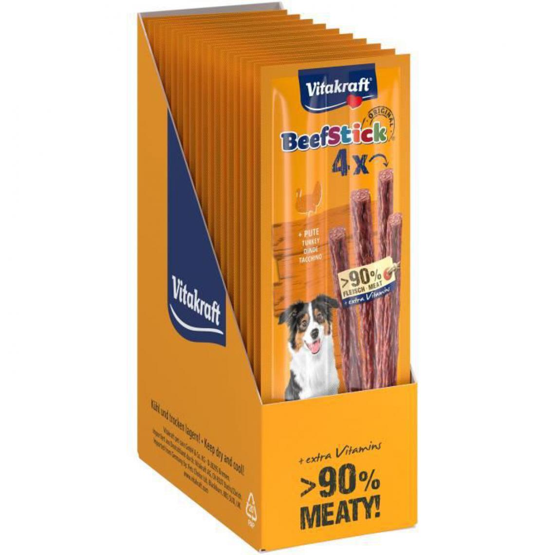 Vitakraft - VITAKRAFT Beef-Stick a la Dinde Friandise pour chien - Lot de 10x4 (12g) - Croquettes pour chien