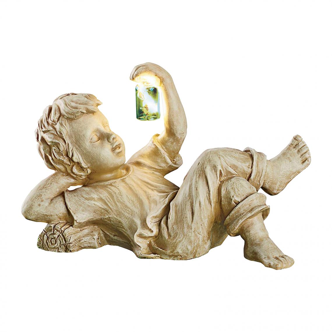 marque generique - Figurines De Statue Lumineuse Solaire Romantique Pour Fille De Décor à La Maison De Chemin De Pelouse - Petite déco d'exterieur