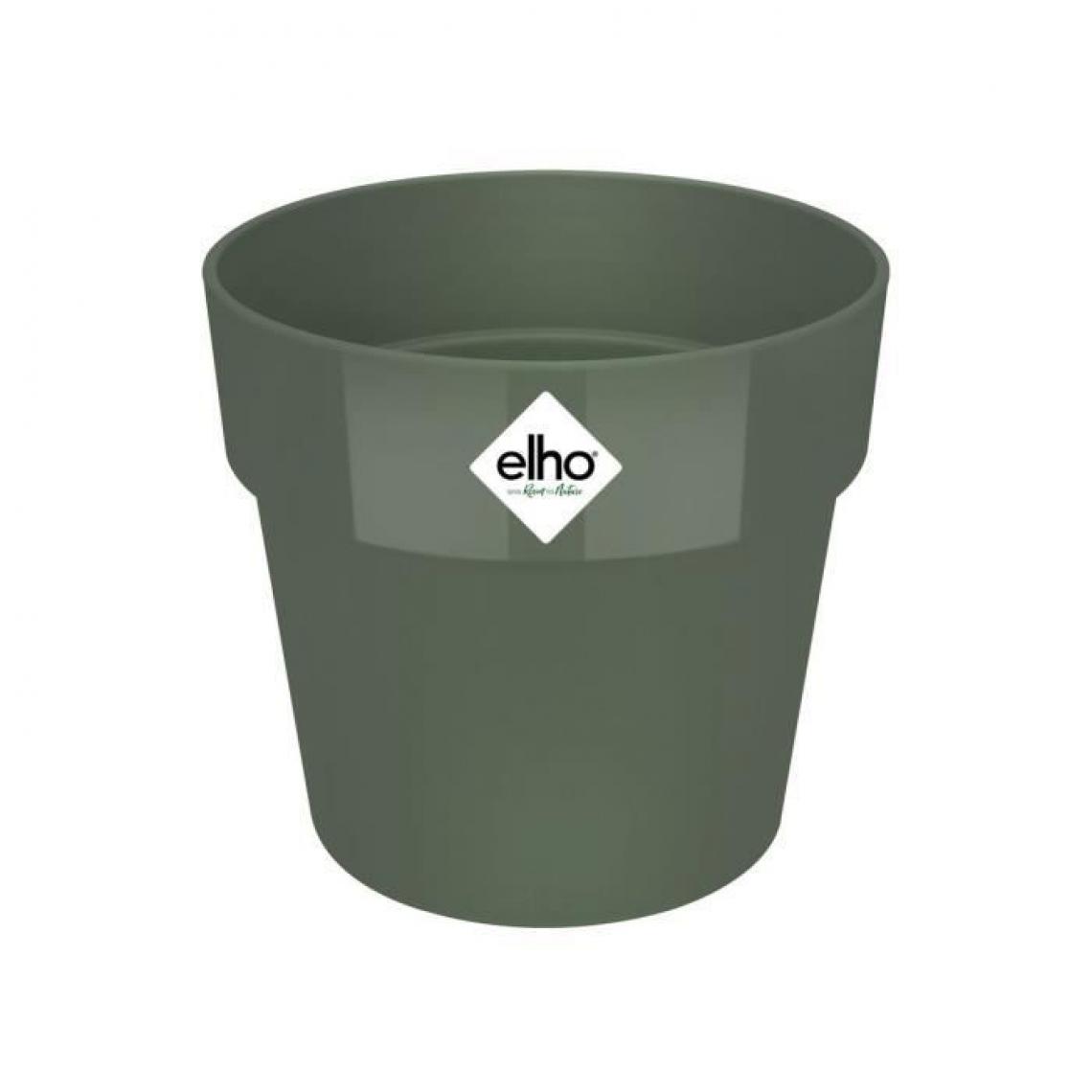 Elho - Pot de fleurs - B.for Original Rond 25 leaf green - Poterie, bac à fleurs