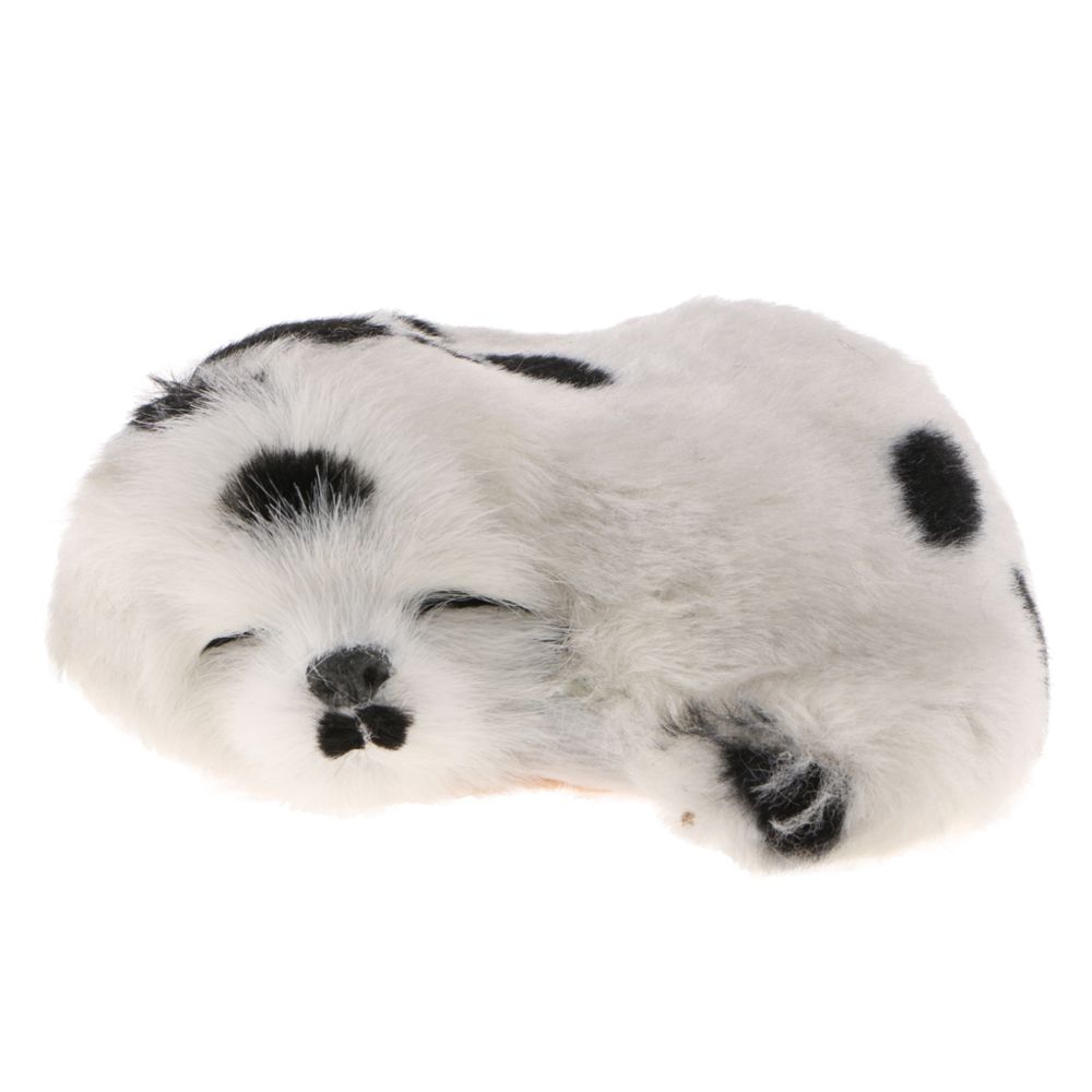 marque generique - simulation dormir dormir faire la sieste en peluche chien chiot jouet collectable tacheté - Petite déco d'exterieur