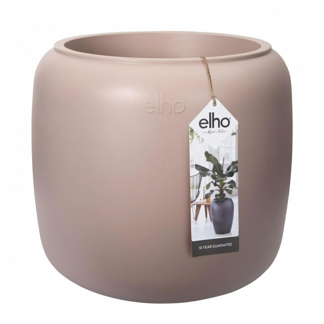 Elho - Pure Beads Small 40 rose granité - Poterie, bac à fleurs
