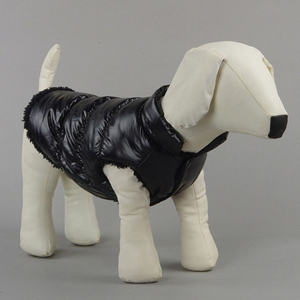 marque generique - Pet Dog Puppy Cat Chaud Rembourré Coat Down Jacket Vest Vêtements Apparel Noir M - Vêtement pour chien
