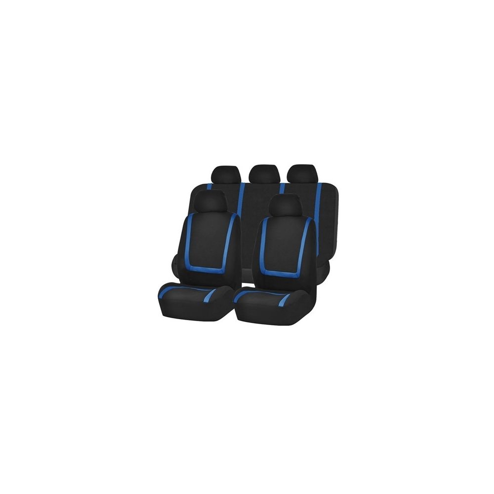 Wewoo - Couverture de siège de voiture universelle tissu polyester recouvre de de housse de de véhicule protecteur intérieur accessoires 9pcs ensemble bleu - Equipement de transport pour chien