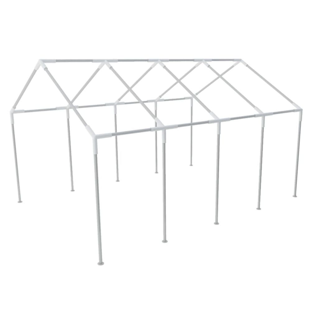 marque generique - Chic Accessoires pour auvents et abris ligne Belmopan Structure de tente chapiteau pavillon jardin 8 x 4 m - Abris de jardin en bois