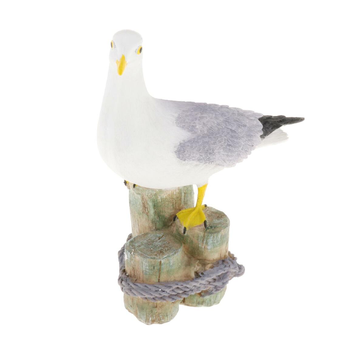 marque generique - Décor De Jardin Seagull Statue Animal Résine Artisanat Paysage 32x15x33cm - Petite déco d'exterieur