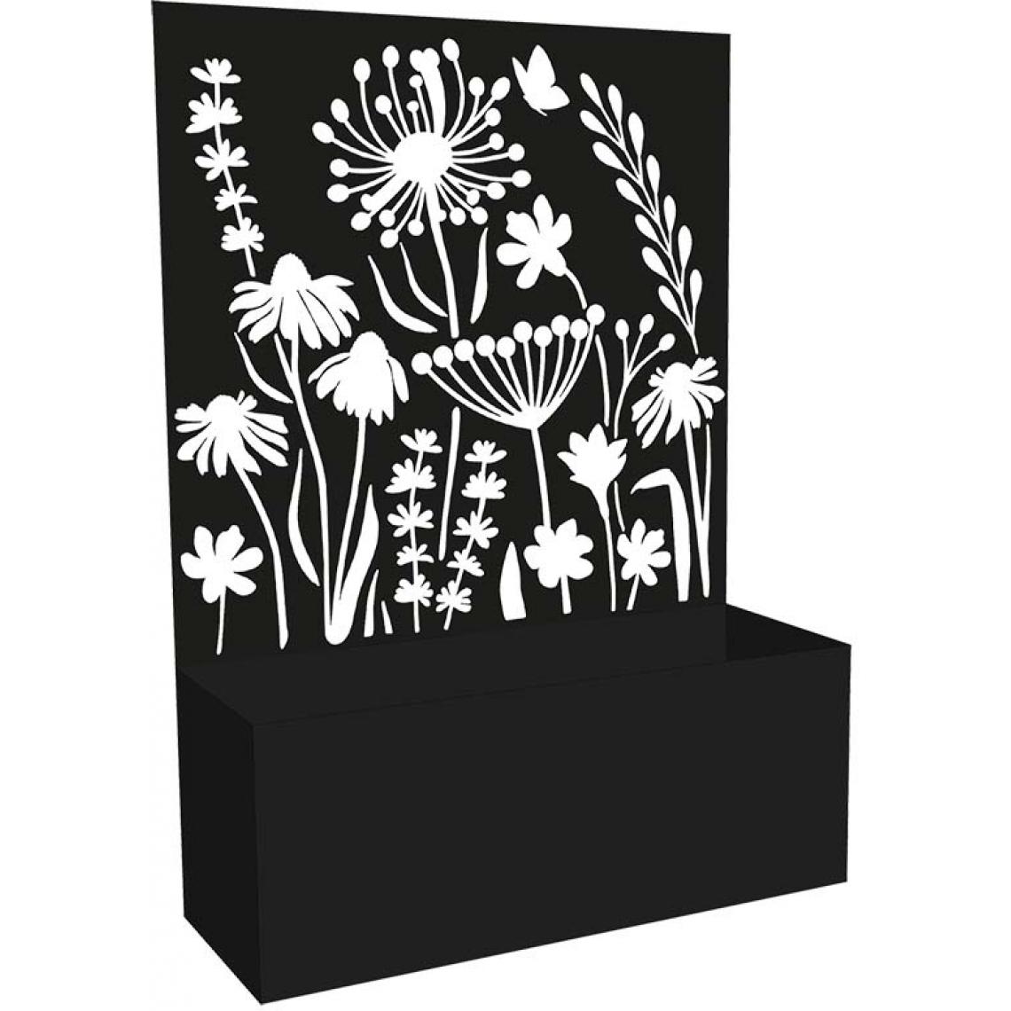 Esschert Garden - Jardinière avec treillis motif floral - Poterie, bac à fleurs