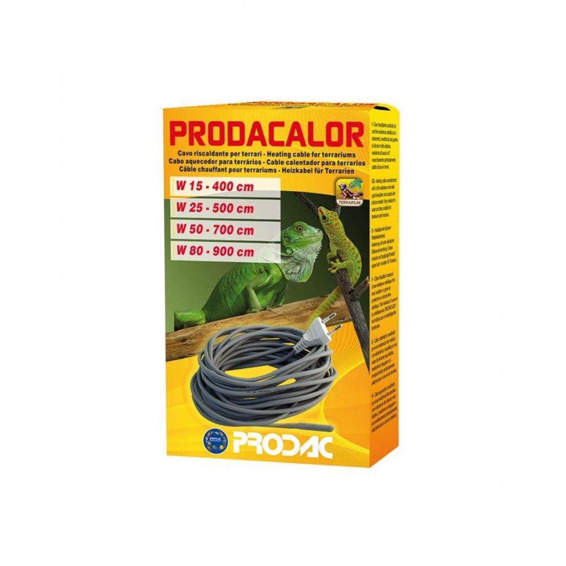 Prodac - Câble chauffant Prodacalor 700cm de long - 50W - Accessoires de terrarium