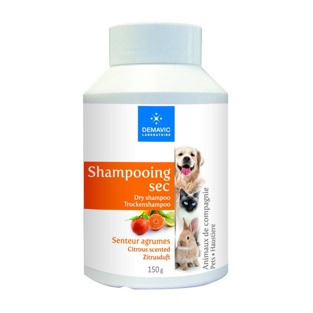 Demavic - Shampooing Sec aux agrumes - Hygiène et soin pour chat