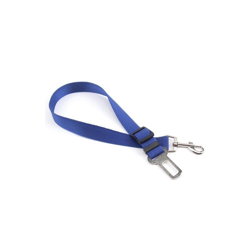 Wewoo - Laisse pour chien 2 PCS harnais en nylon clip ceinture de sécurité voiture de bleu - Laisse pour chien