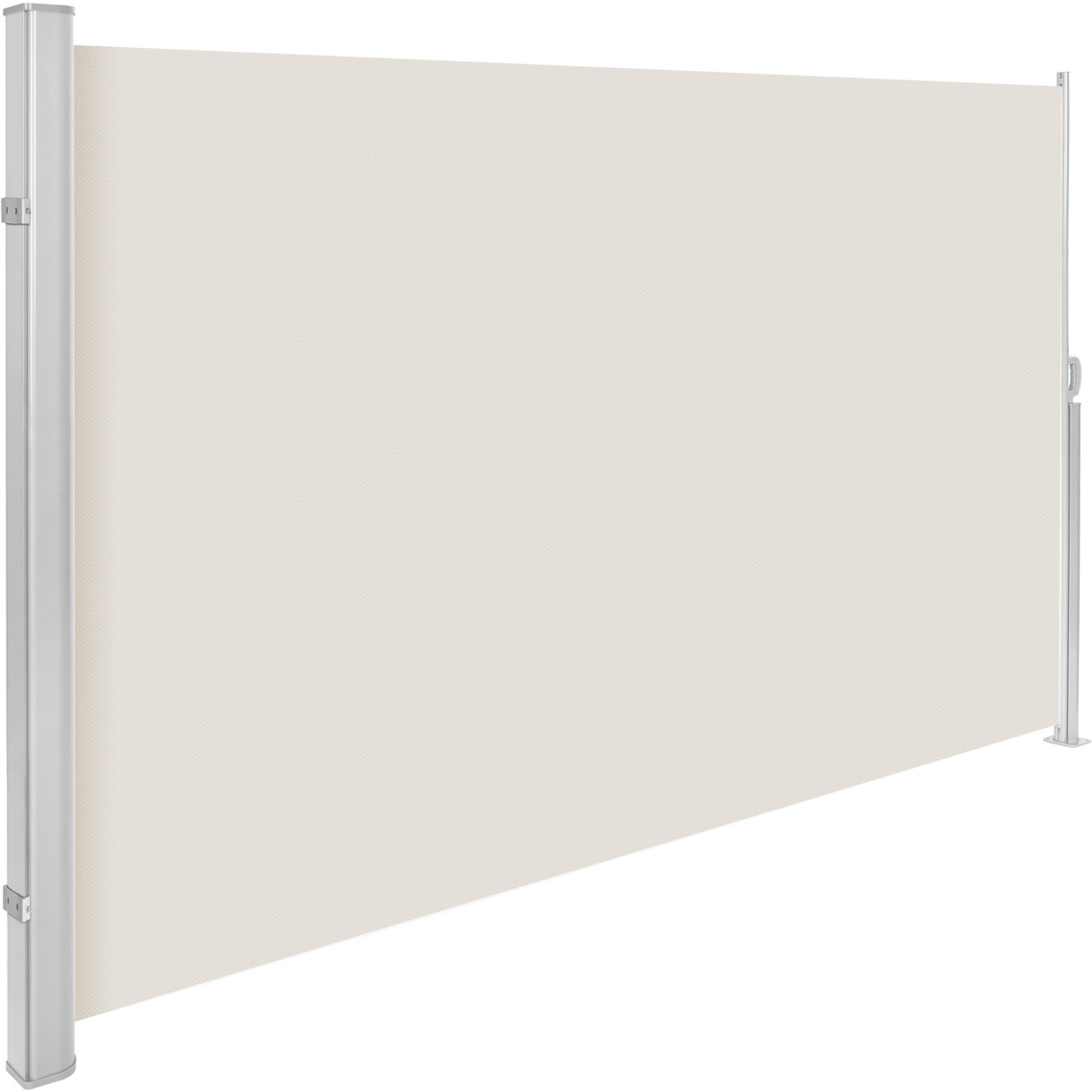 Tectake - Paravent rétractable - 200 x 300 cm - beige - Panneaux et treillis