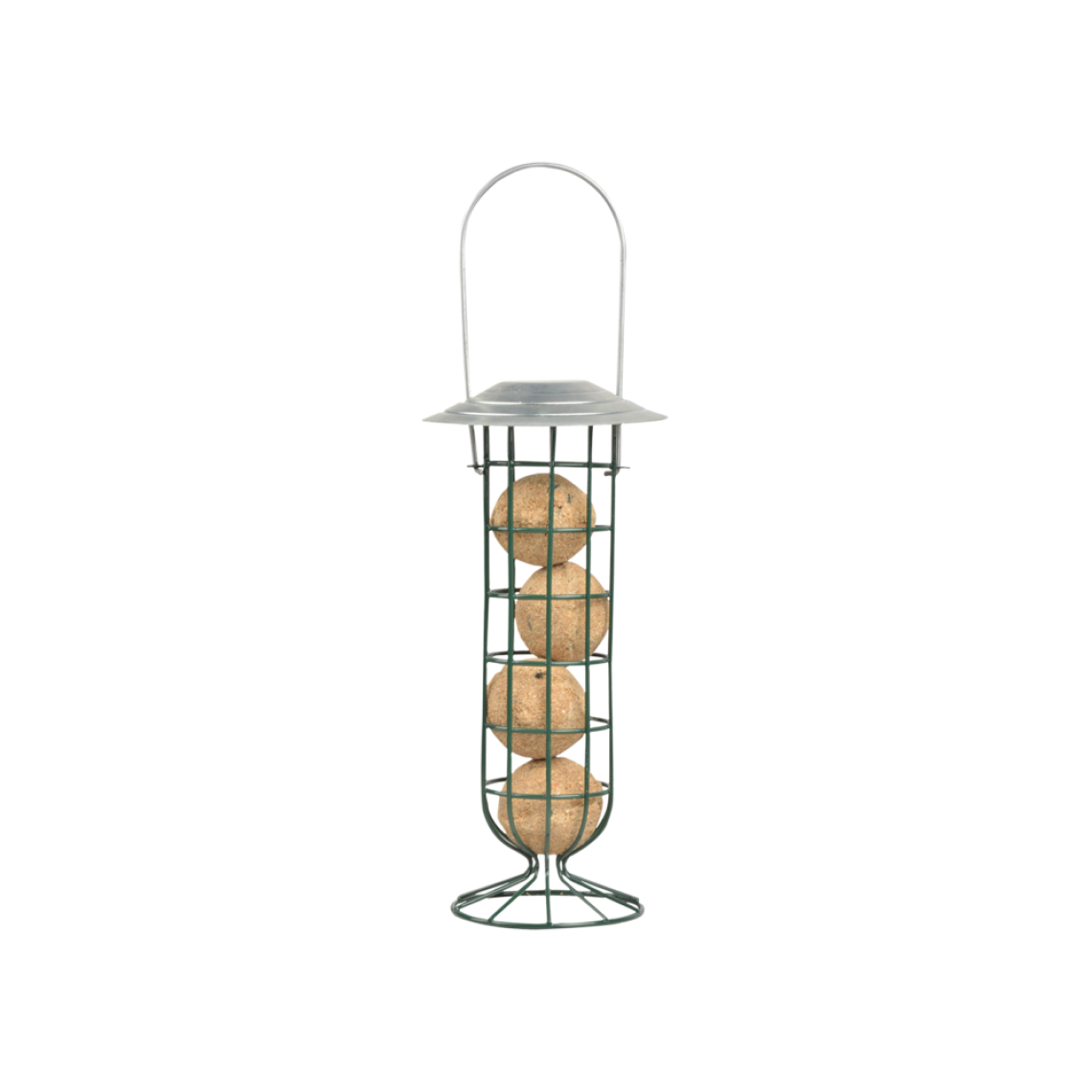 Ac-Deco - Distributeur de boules de graisse - D 12,4 cm x H 27 cm - Nichoir pour oiseaux du ciel