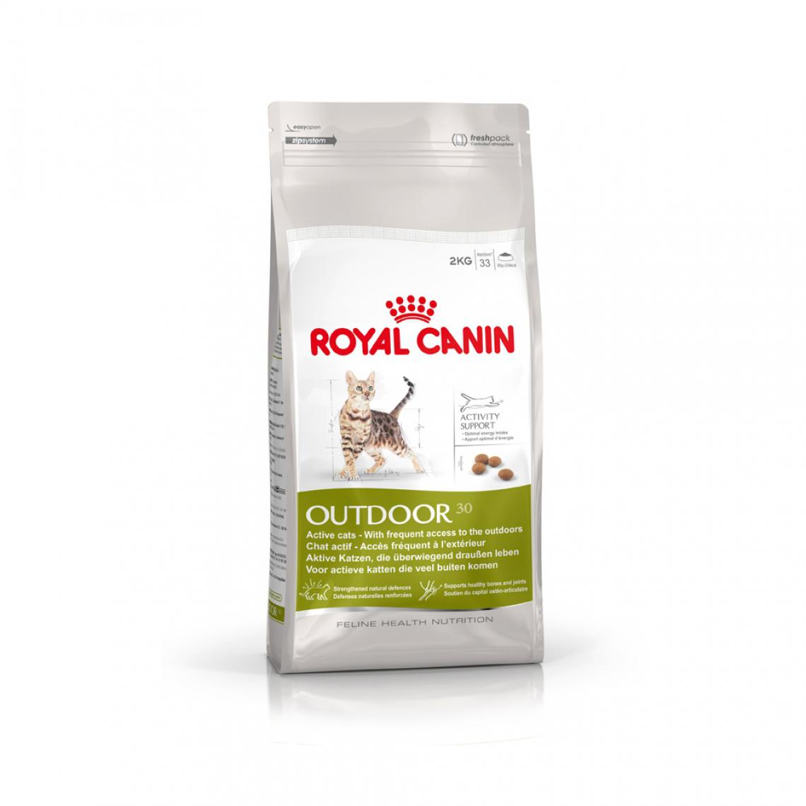 Royal Canin - Croquettes pour chat ROYAL CANIN Outdoor 30 2kg - Alimentation humide pour chat