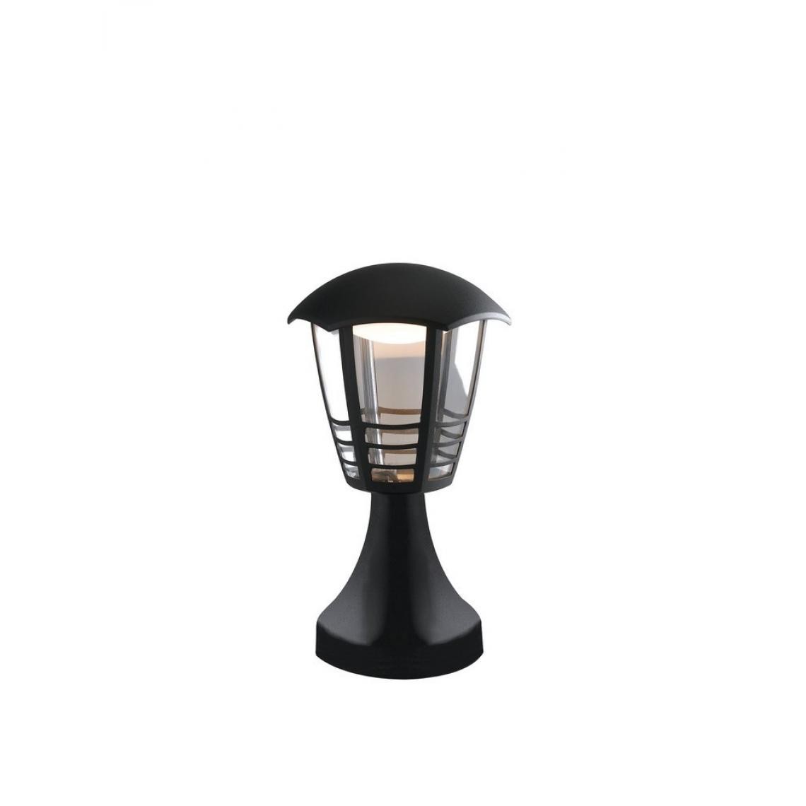 Fan Europe - Borne LED Extérieure Noir, IP44 800lm 4000K 17x29.7cm - Lampadaire
