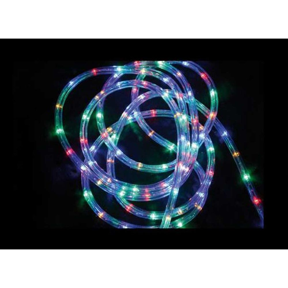 Jardideco - Guirlande lumineuse extérieur Tube LED 8 fonctions 10 m Multicolore - Lampadaire