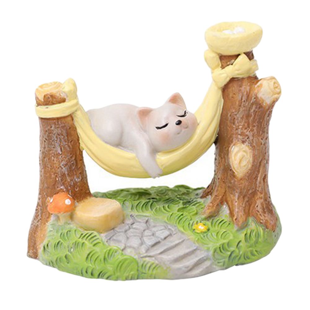 marque generique - Animaux miniatures modèle statue fée jardin décor jouet par intérim chat mignon - Petite déco d'exterieur