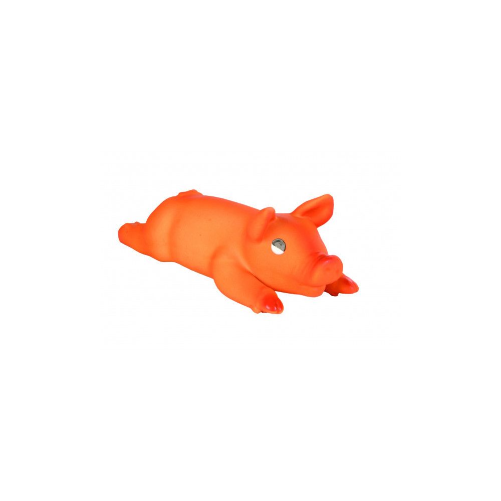 Trixie - Cochon en latex orange pour chiens Trixie - Jouet pour chien