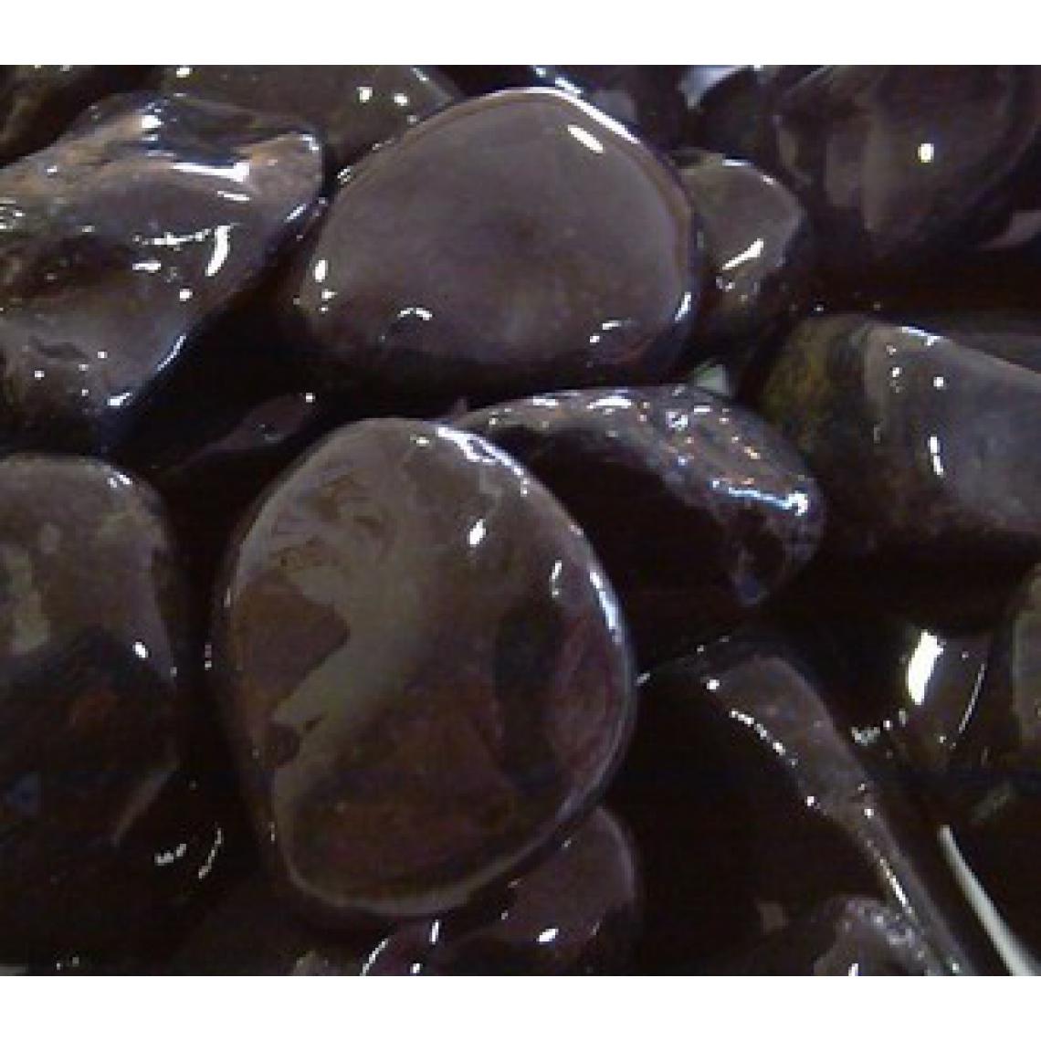 Scmcs - Marbre roulé noir ébène 30/60 400 kg - 16x25kgs - Graviers et galets