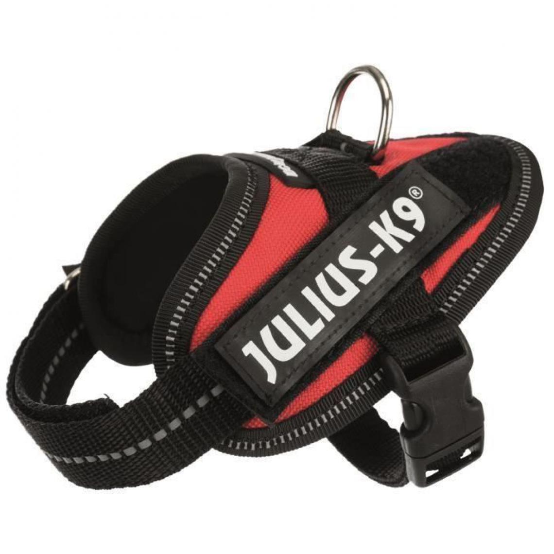 Julius K9 - JULIUS K9 Harnais Power IDC Baby 1-XS : 29-36 cm - 18 mm - Rouge - Pour chien - Equipement de transport pour chien