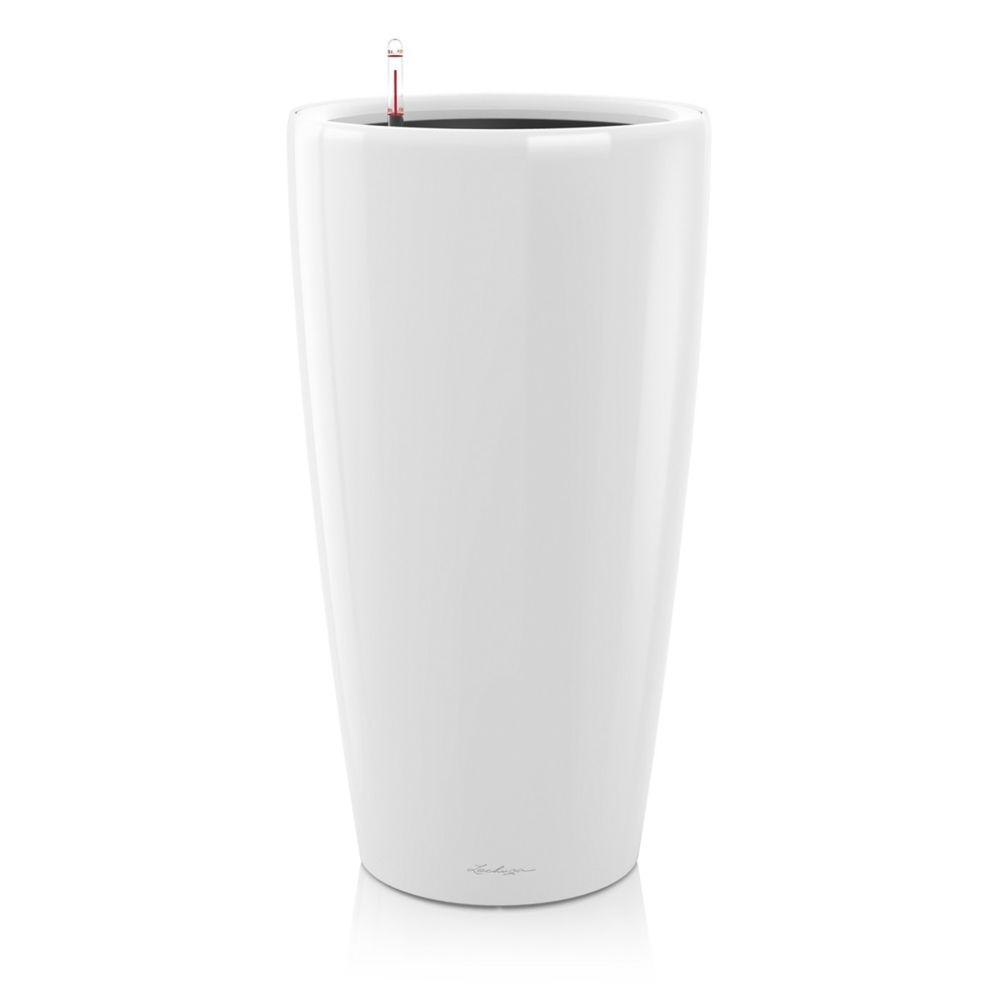 marque generique - Pot Rondo Premium 40 - kit complet, blanc brillant Ø 40 cm - Poterie, bac à fleurs