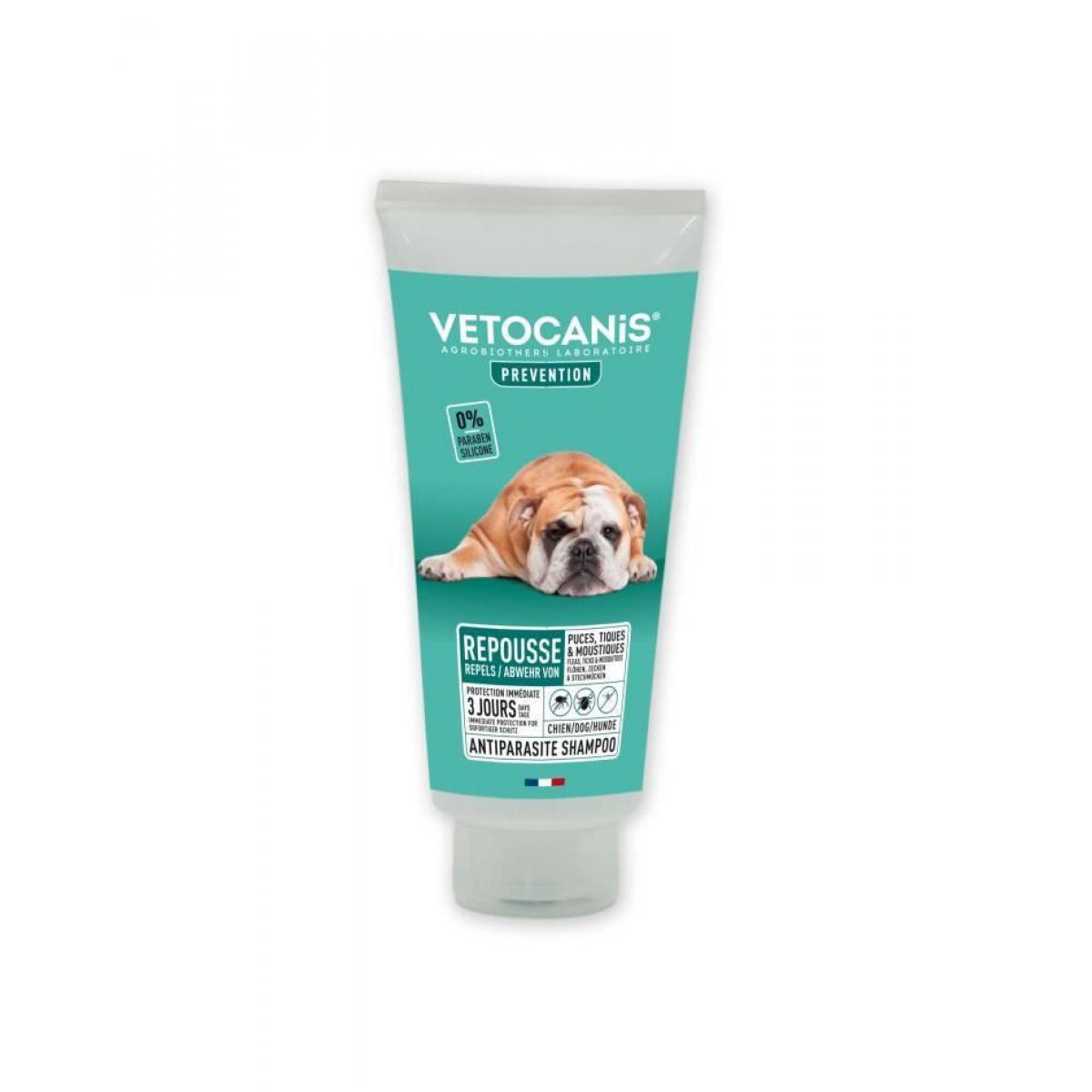 Vetocanis - VETOCANIS Shampooing anti-puces et anti-tiques - Pour Chien - 300 ml - Anti-parasitaire pour chien