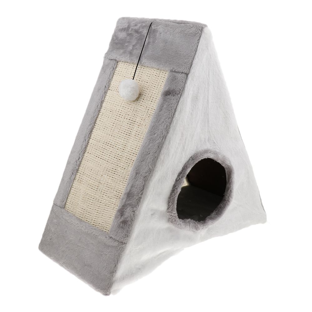 marque generique - animal domestique chat escalade cadre nid scratchboard animal meulage griffe jouet gris l - Vêtement pour chien
