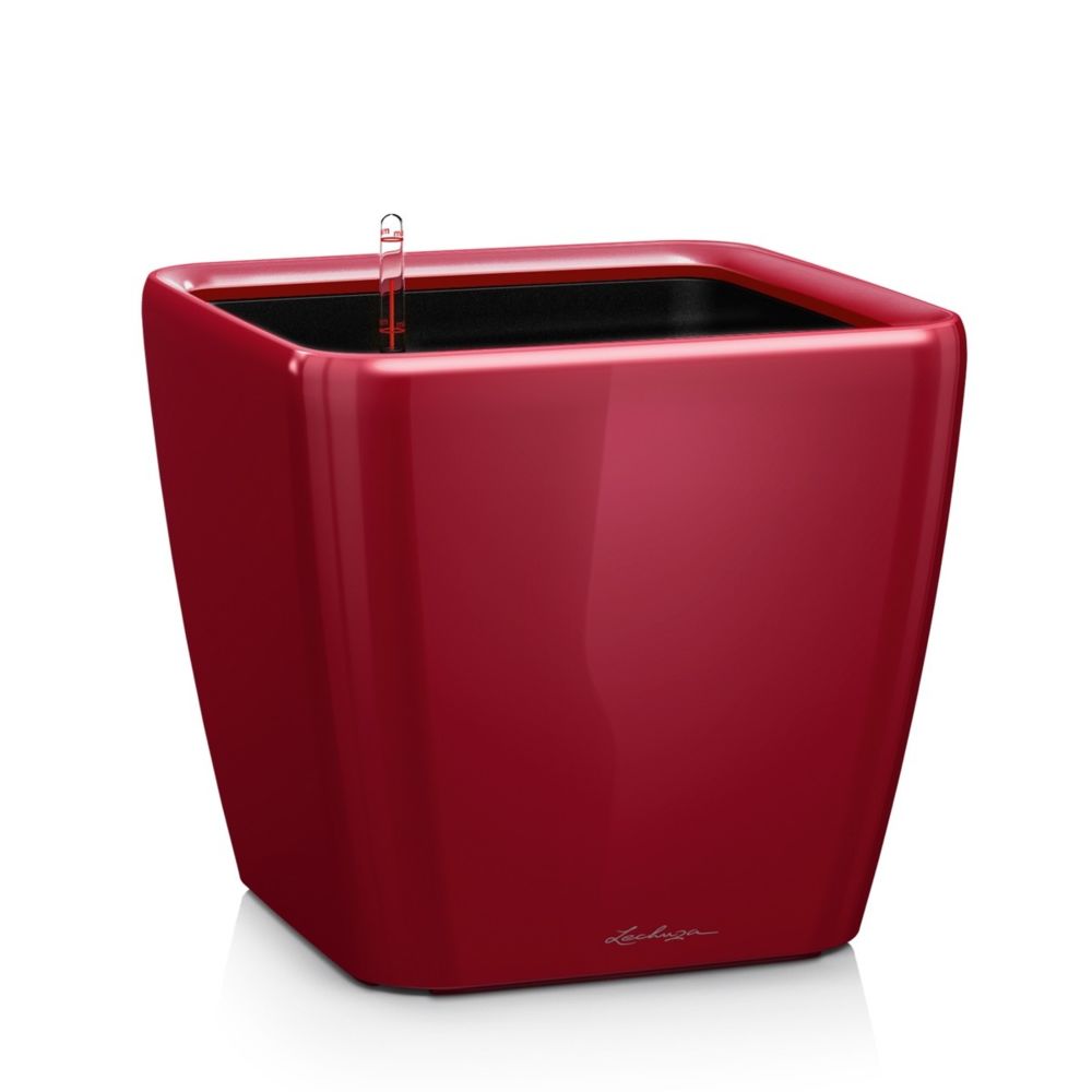 marque generique - Pot Quadro Premium LS 21 - kit complet, rouge scarlet brillant 21 cm - Poterie, bac à fleurs