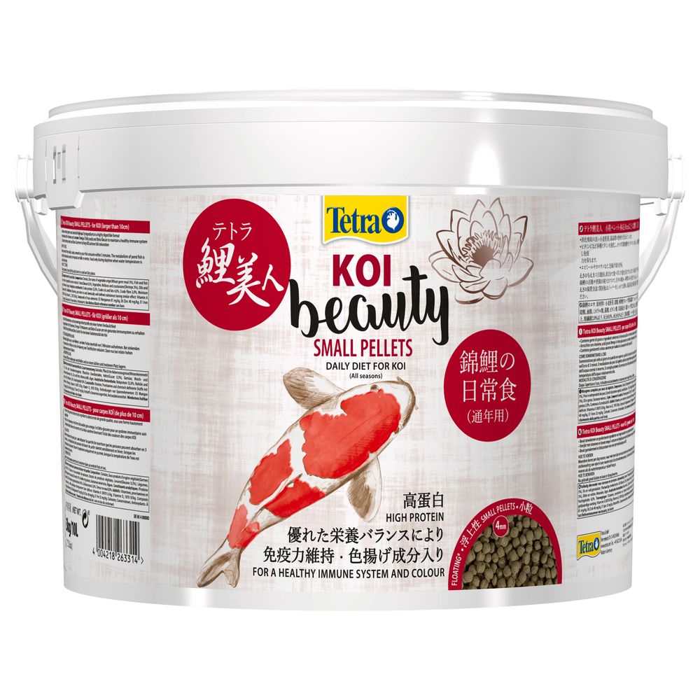 Tetra - Aliment en Boulettes Koi Beauty Small Pellets pour Carpe Koï - Tetra - 10L - Alimentation pour poisson