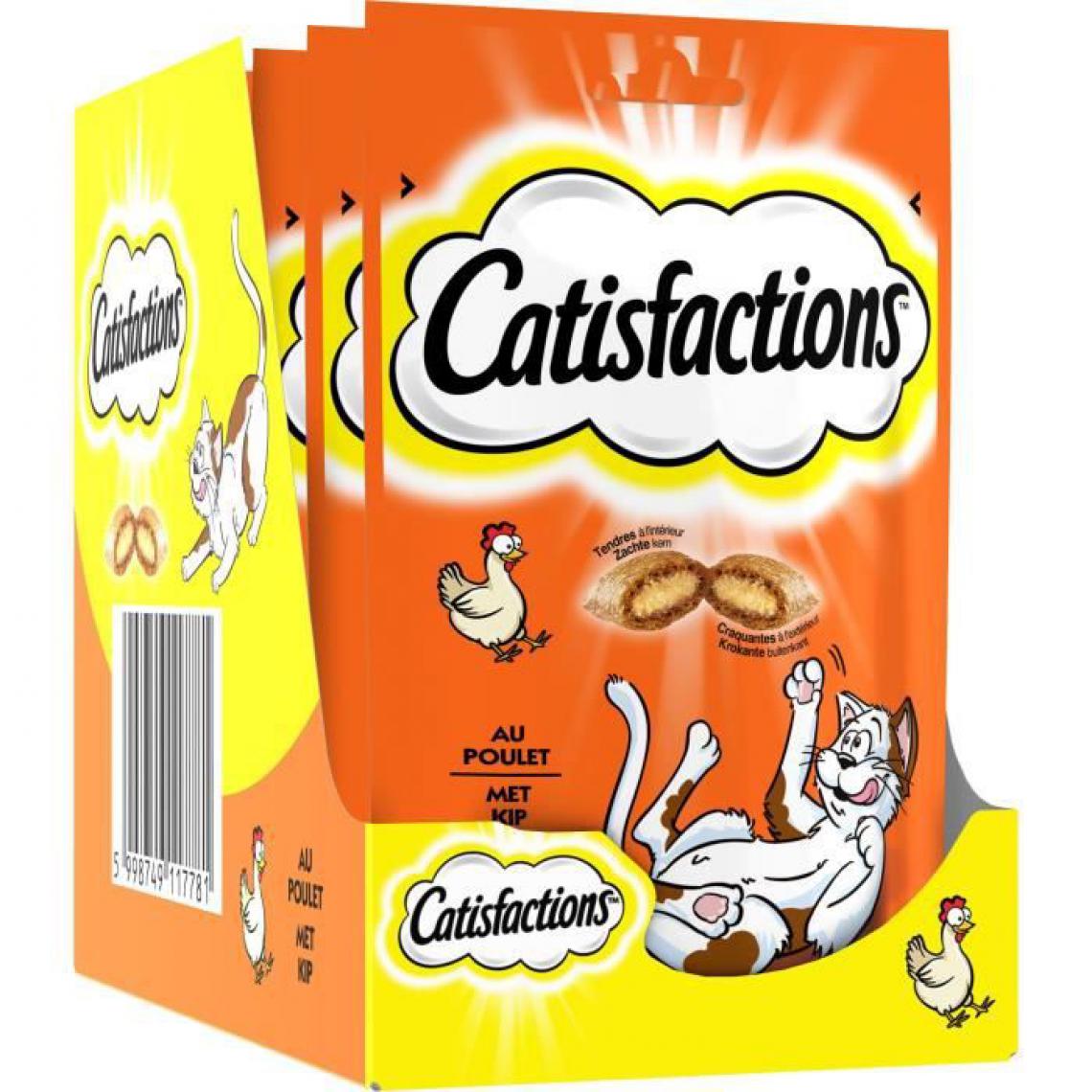 Catisfactions - Friandises au poulet 60 g (x6) - Friandise pour chat