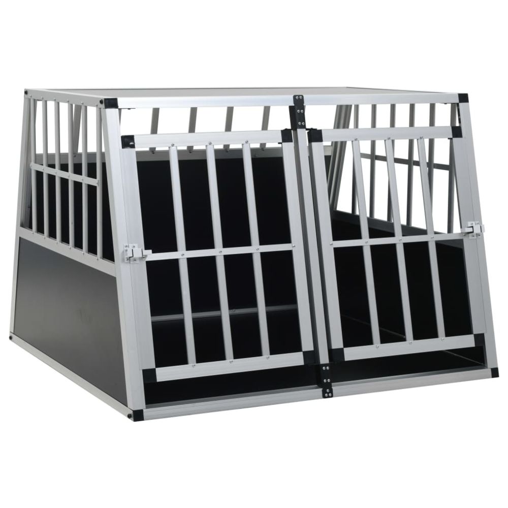 Vidaxl - vidaXL Cage pour chien à double porte 94 x 88 x 69 cm - Niche pour chien