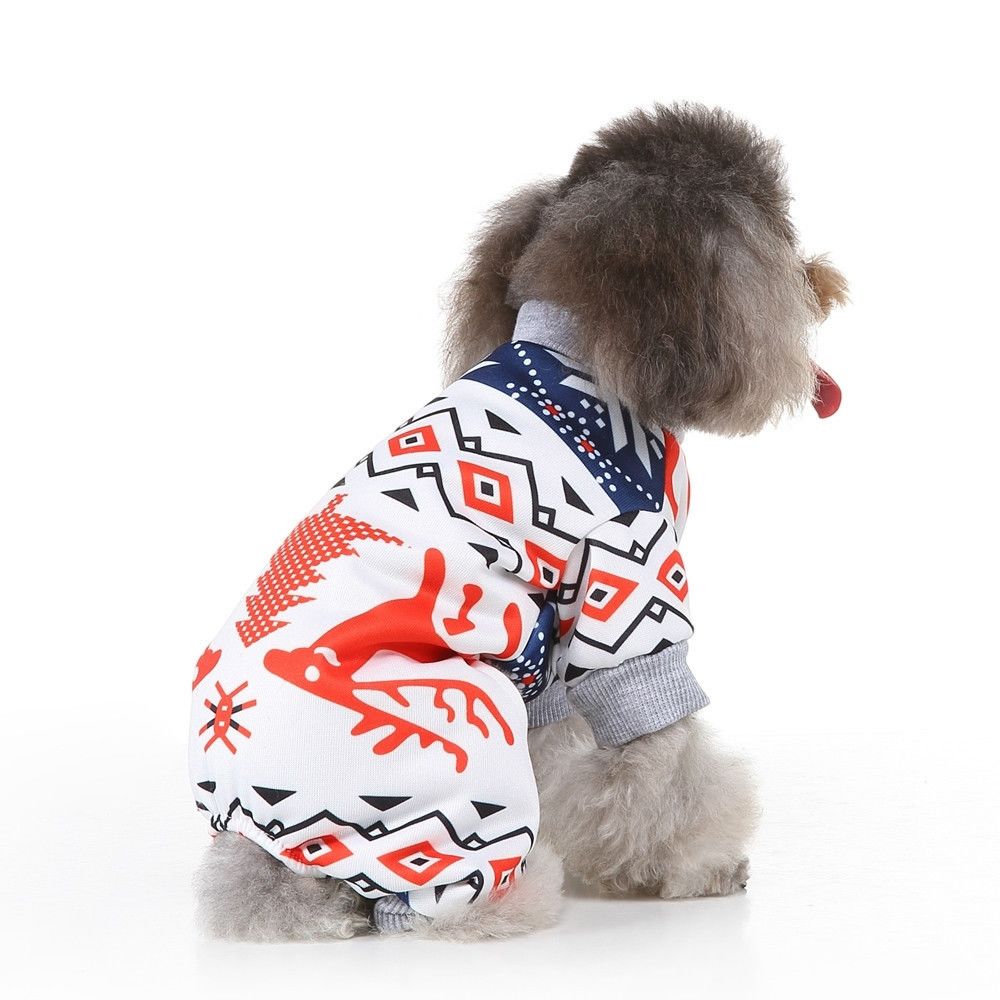 Wewoo - Personnalité de Noël vêtements pour animaux de compagnie habiller de compagnietaille S SDZ77 blanc - Vêtement pour chien