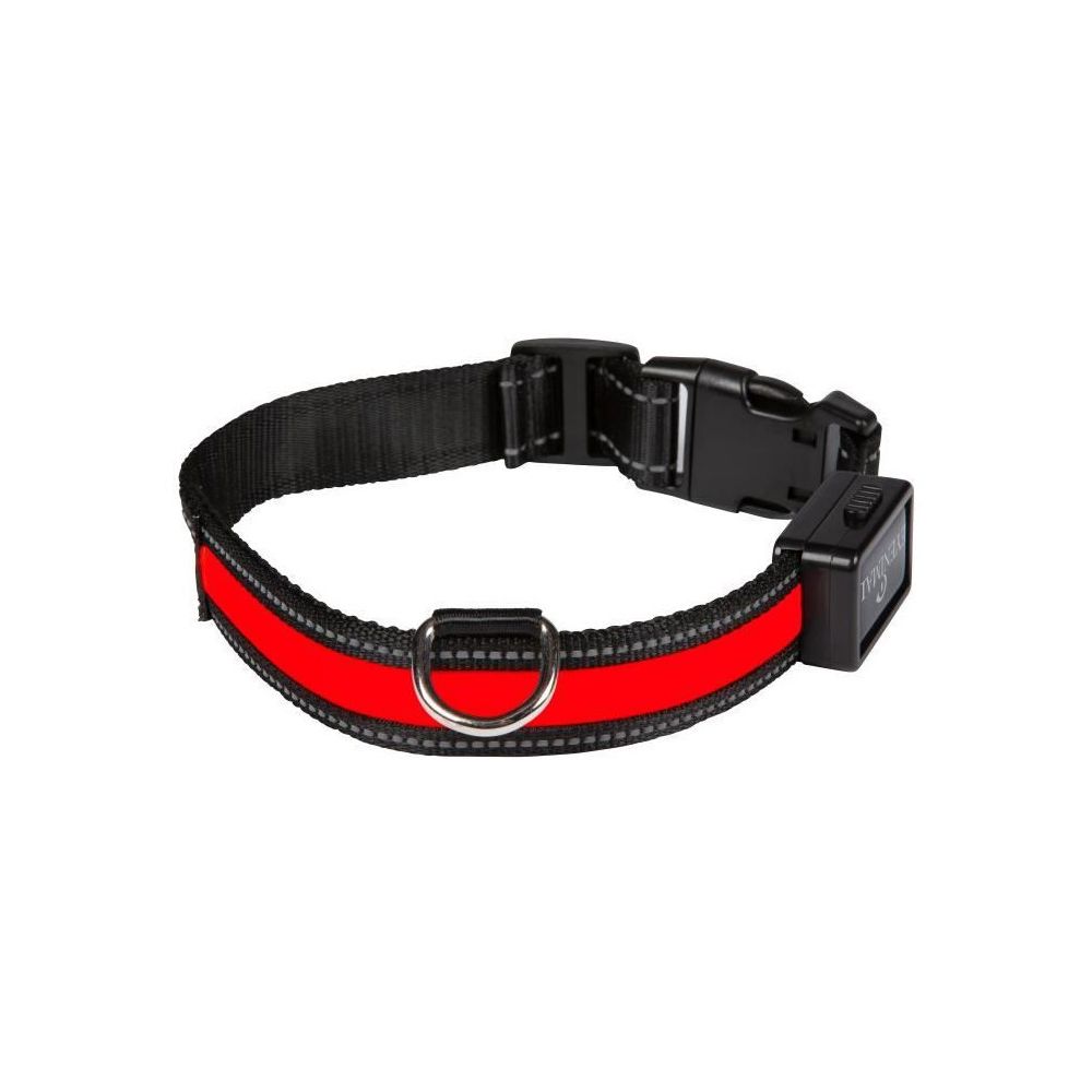 Eyenimal - EYENIMAL Collier lumineux Light Collar USB rechargeable M - Rouge - Pour chien - Collier pour chien