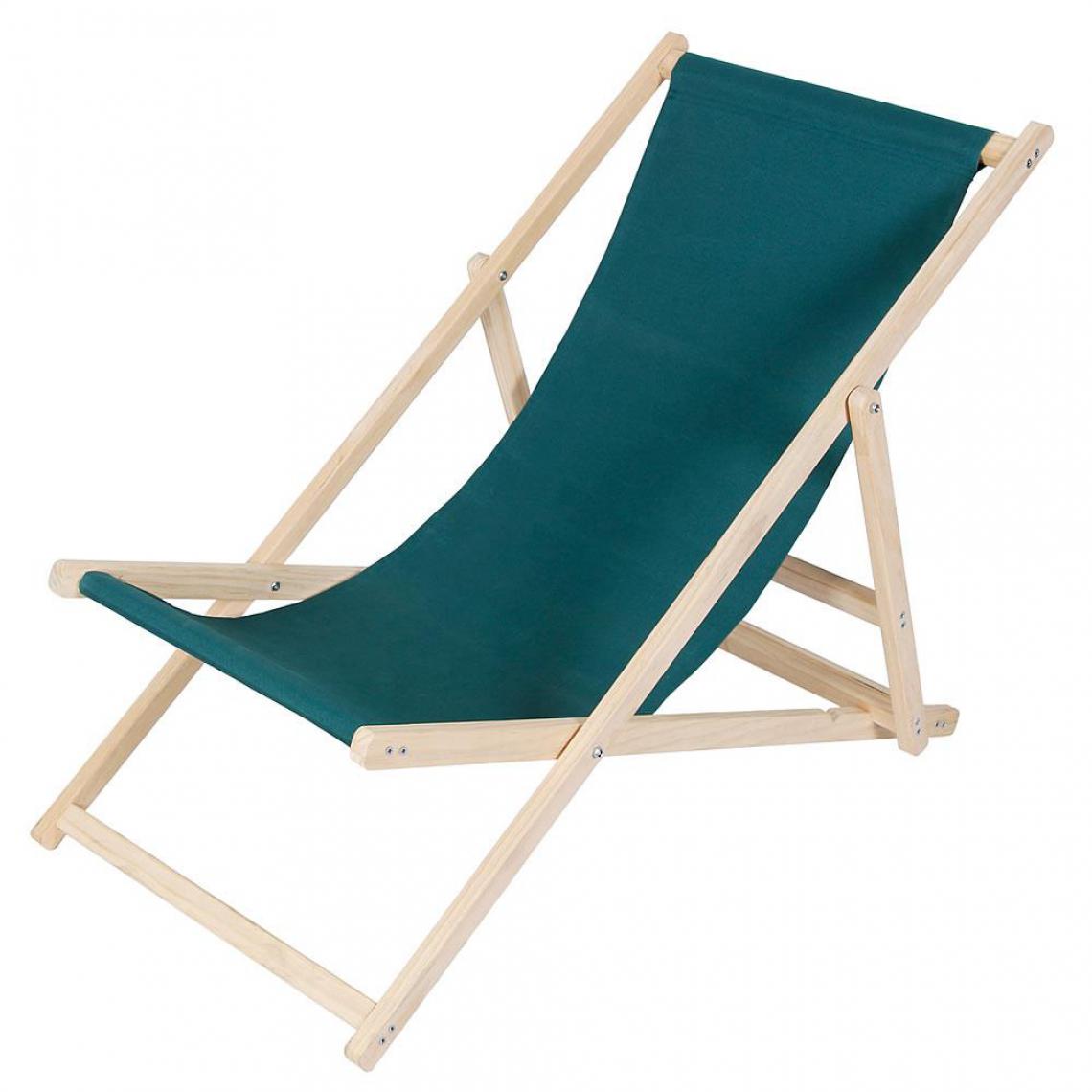 MercatoXL - Chaise de plage - pliable - vert - Poterie, bac à fleurs