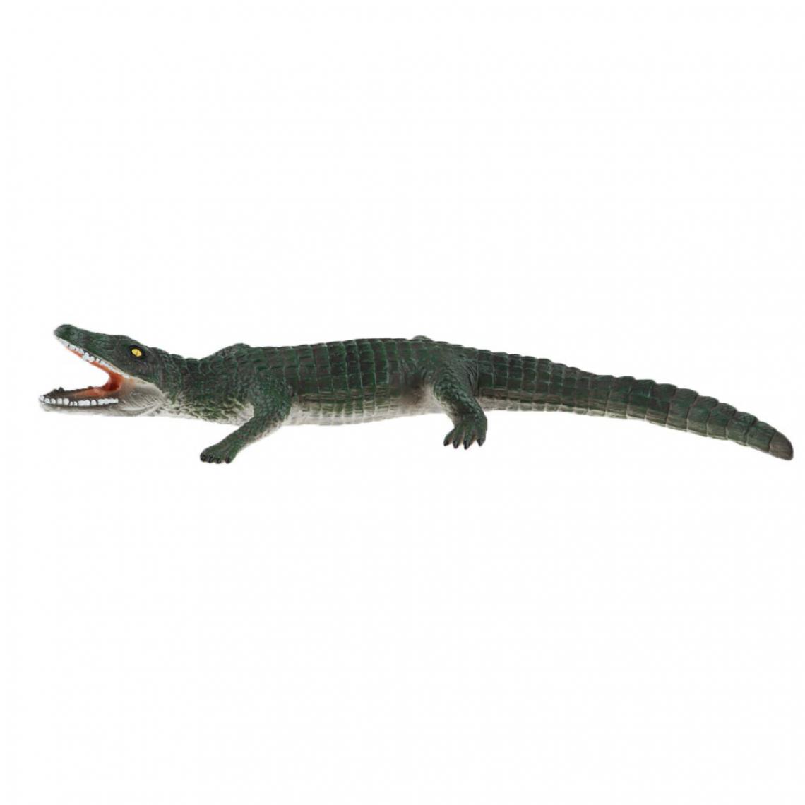 marque generique - Grand Crocodile Figurines en Plastique Souple Modèle Animal Enfants Jouet - 60x27cm - Jouet pour chien