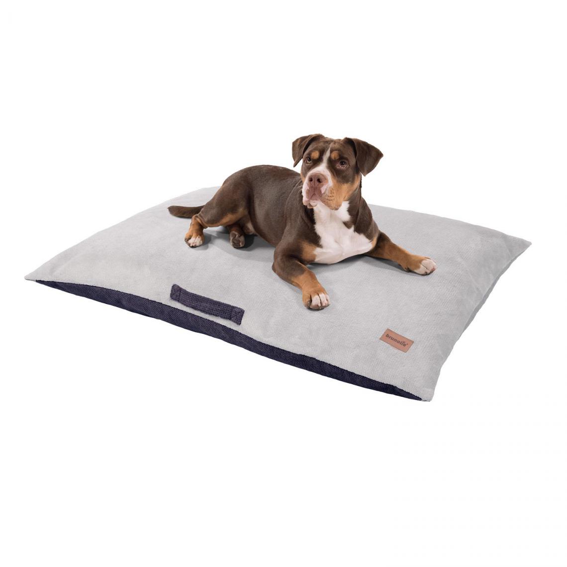Brunolie - Henry Lit pour chien tapis lavable orthopédique antidérapant (120 x 10 x 80 cm) - Corbeille pour chien