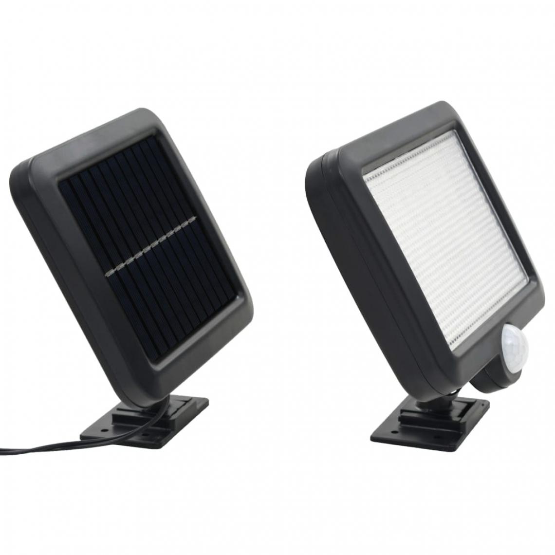 Icaverne - Icaverne - Éclairage d'extérieur famille Lampe solaire avec capteur de mouvement Lumières LED Blanc - Lampadaire
