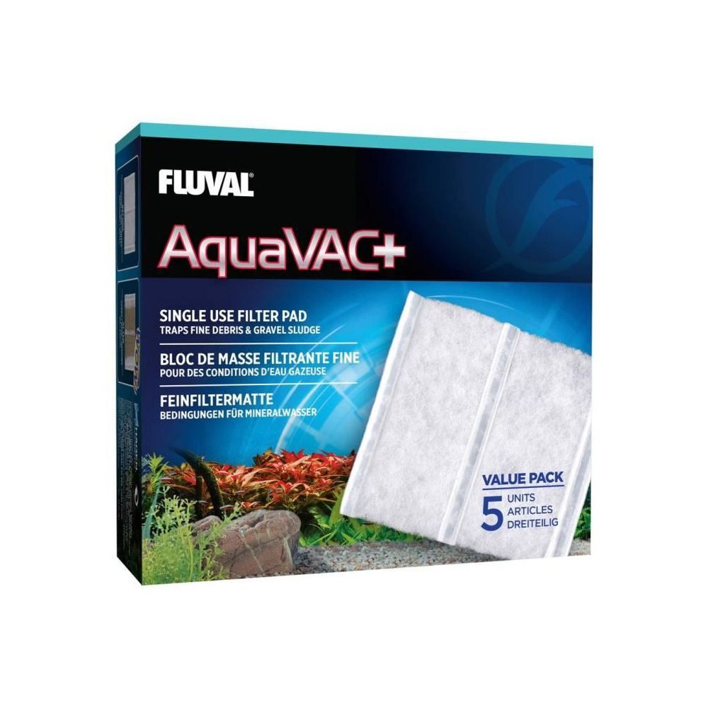 Fluval - FLUVAL Lot de 5 blocs de filtration fine AquaVac+ - Pour aquarium - Equipement de l'aquarium