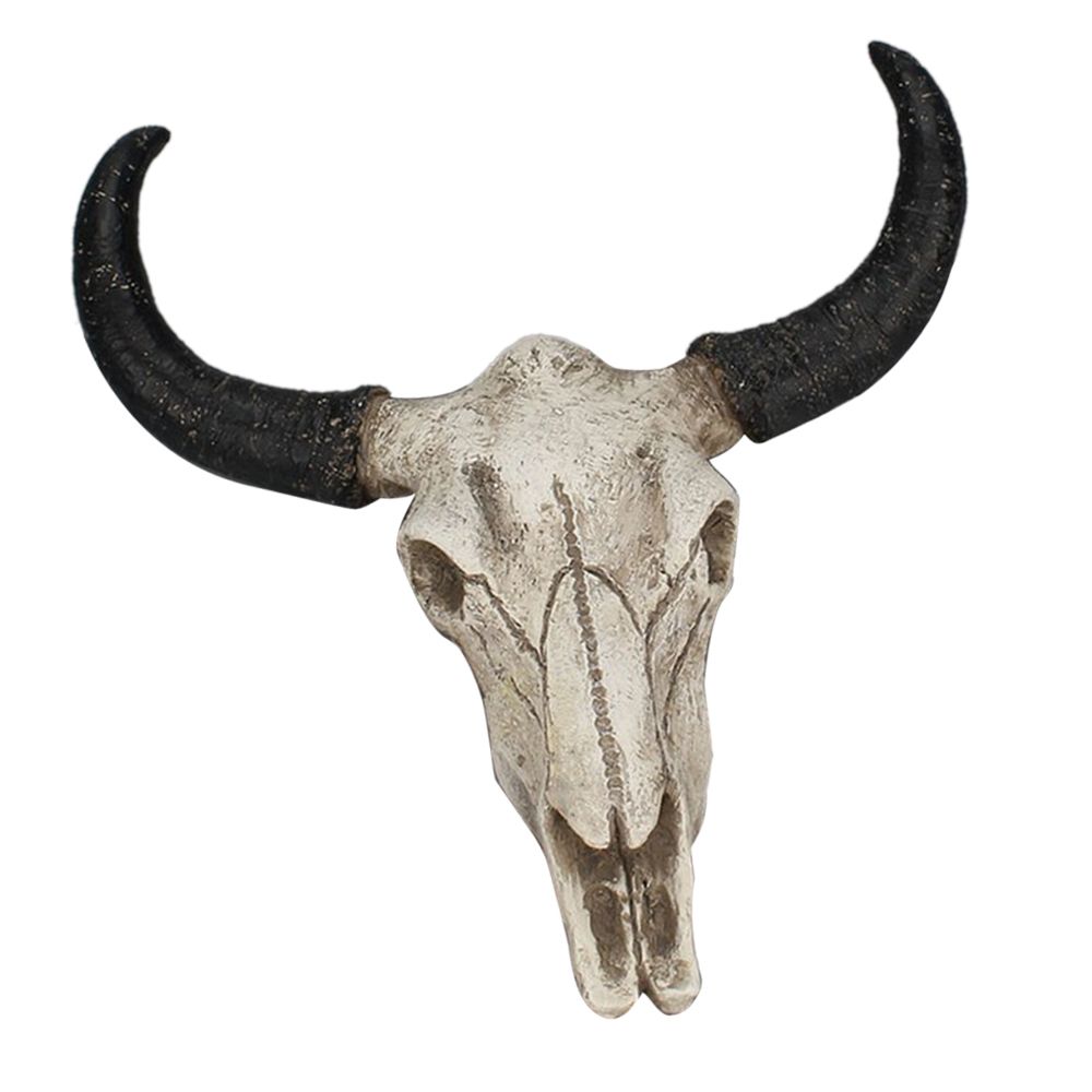 marque generique - décoration murale tête d'art animal de résine pour tête de taureau - Petite déco d'exterieur