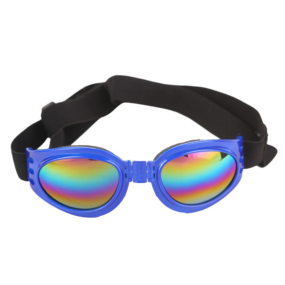 marque generique - pliable réglable chien lunettes de soleil uv protection eye wear protection blue - Vêtement pour chien