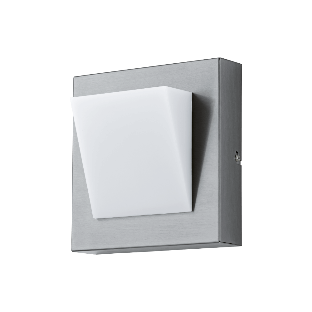 Eglo - Applique carré extérieure Calgary 1 LED C20 cm IP44 - Inox - Applique, hublot