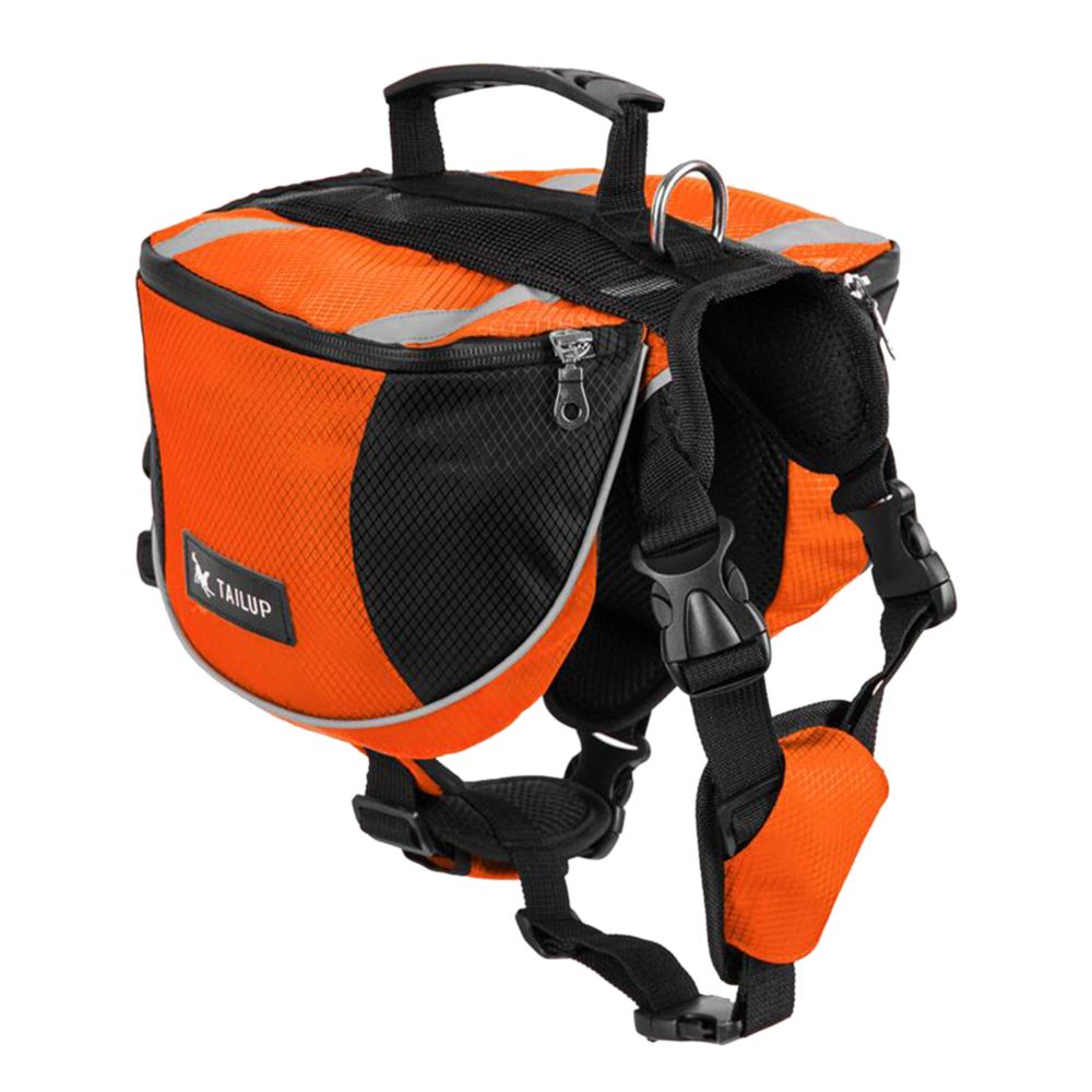 marque generique - Sac à dos de transporteur de sac à dos de selle de chiot de chien d'animal Orange L - Equipement de transport pour chat