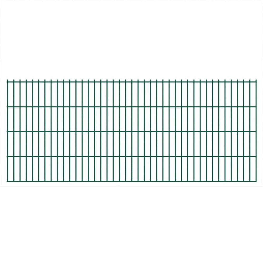 Vidaxl - vidaXL Panneau de clôture de jardin 2D 2008x0,83 m Vert - Panneaux et treillis