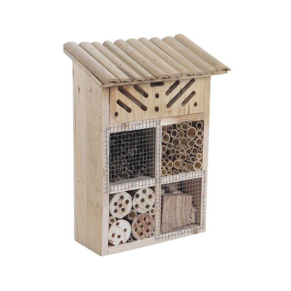 Aubry Gaspard - Maison Hôtel à Insectes en bois et Bambou - Nichoir pour oiseaux du ciel
